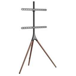 CACTUS Подставка для телевизора CS-ST1246BKWN, 45-65", напольный, черный/орех