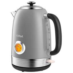 KITFORT Чайник электрический КТ-6605 1.7л. 2200Вт серый корпус: металл/пластик
