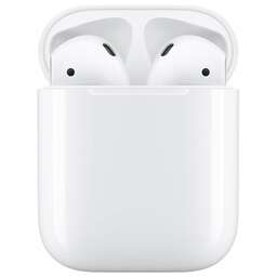 APPLE Наушники AirPods 2 A2032,A2031,A1602, with Charging Case, Bluetooth, вкладыши, белый [mv7n2ch/a]