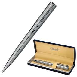 GALANT Ручка шариковая Etude 143506 корп.серебристый чернила синий сменный стержень футляр