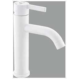 GOTA ROCIO G016085-GOTA Black&White Смеситель д/умывальника шар. белый нерж. d35