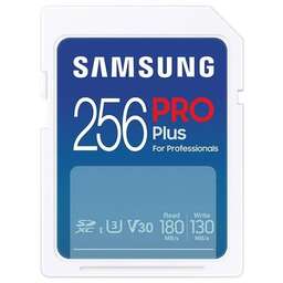 SAMSUNG Флеш карта SDXC 256GB MB-SD256S Pro PLUS V30 w/o adapter