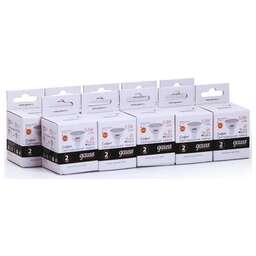 GAUSS Упаковка ламп LED GU5.3, спот, 5.5Вт, MR16, 10 шт. [13516]