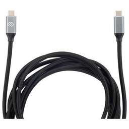 DIGMA Кабель USB Type-C (m) - USB Type-C (m), 3м, черный [d-type-c-usb3.2-100w-4k-3m]