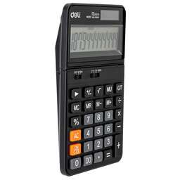 DELI Калькулятор настольный EM320 черный 12-разр