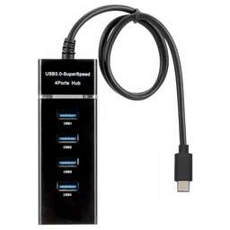 DIGMA Разветвитель USB-C DHUB-4USB-C-3.0 4порт. черный