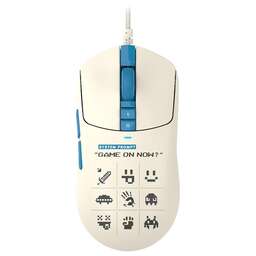 A4TECH Мышь проводная Bloody W72 Ultra Pixels Blue, игровая, оптическая, 20000dpi, рисунок и бежевый