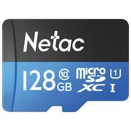 NETAC Флеш карта microSDXC 128GB NT02P500STN-128G-S P500 w/o adapter