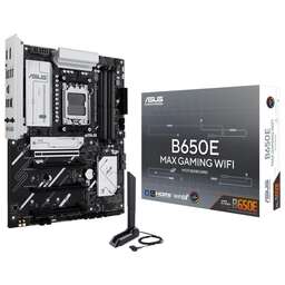 ASUS Материнская плата B650E MAX GAMING WIFI AM5 ATX 4xDDR5 4xPCIEx16 3xM.2 USB-C DP HDMI 2.5GLAN WIFI 6E