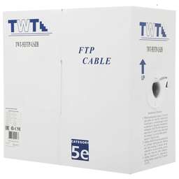 LANMASTER Кабель информационный TWT-5EFTP-LSZH кат.5E FTP 4 пары 24AWG LSZH внутренний 305м белый