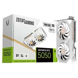 ZOTAC Видеокарта RTX5050 TWIN EDGE OC WHITE ED 8GB GDDR6 128bit 3xDP HDMI 2FAN MEDIUM PACK