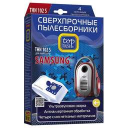 TOP HOUSE THN 102 S Сверхпрочные нетканые пылесборники 4 шт. (392487)