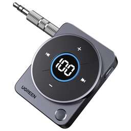UGREEN Аудиоадаптер CM724 (35003) Car&Home Bluetooth 5.4 Receiver Audio Adapter со съемным металлич