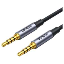 UGREEN Кабель аудио AV183, Jack 3.5 (f) - Jack 3.5 (f), 3м, черный [20785]