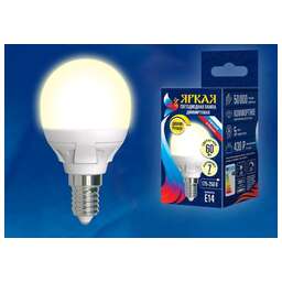 UNIEL (UL-00004302) LED-G45 7W/3000K/E14/FR/DIM PLP01WH