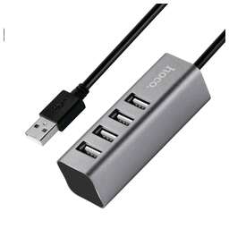 HOCO (6957531038139) HB1 USB-хаб 4хUSB - tarnish