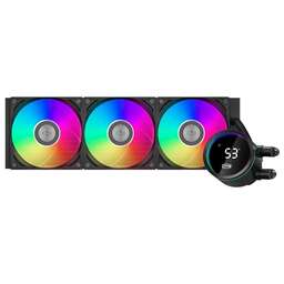 PCCOOLER Система водяного охлаждения DA360 Pro ARGB Soc-AM5/AM4/1200/1700/1851 черный 4-pin 33.8dB Al 300W Ret (DA360PRO-BKAWXX -GL)