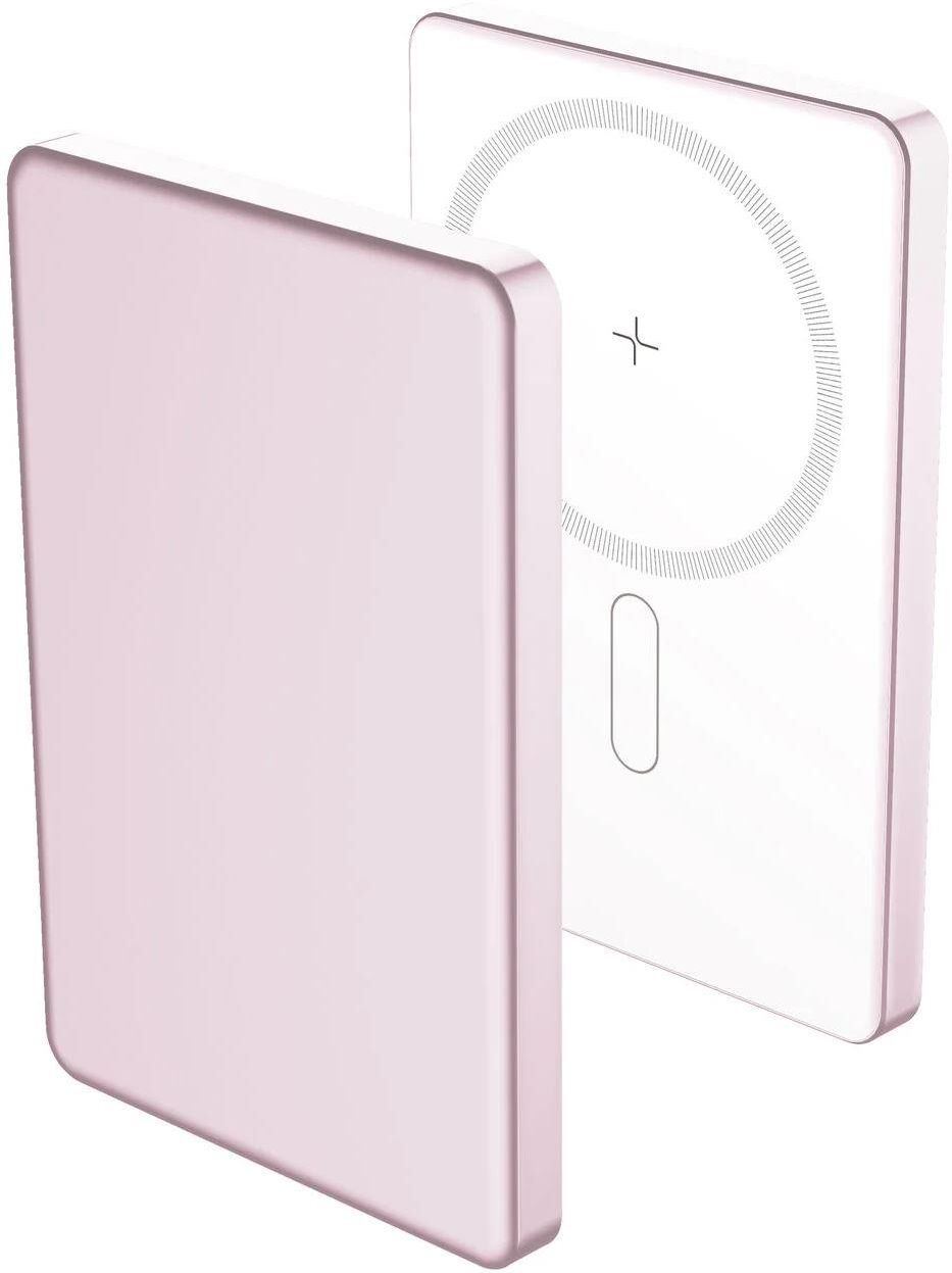 Повербанк AKSBERRY (6900295730016) E501 с MagSafe 5000 mAh, розовый