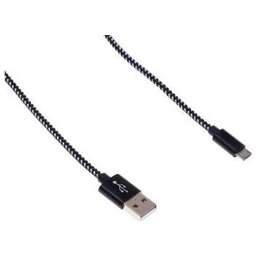 BURO Кабель Braided BHP RET MICUSB-BR USB (m)-micro USB (m) 1м черный