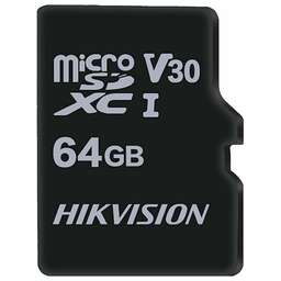 HIKVISION Карта памяти microSDXC UHS-I U1 64 ГБ, 92 МБ/с, Class 10, HS-TF-C1(STD)/64G/Adapter, 1 шт., переходник SD