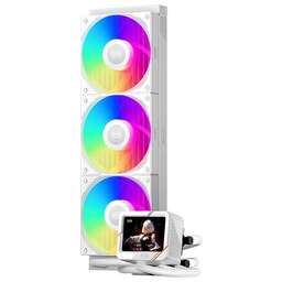 PCCOOLER Система водяного охлаждения GT360 Display ARGB Soc-AM5/AM4/1200/1700/1851 белый 4-pin 15-41.5dB Al LCD 310W Ret (GT360-WHAWXY-GL)