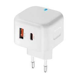 Pero TC10 USB-C 20W + USB-A Fast Charge белый