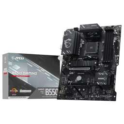 MSI Материнская плата B550 GAMING B550, AM4, 4*DDR4, 2*PCIEx16, 1*PCIEx1, 2*M.2, 2*TypeC, 1*USB3.2Gen2, 4*USB3.2Gen1, 8*USB2.0, 6*SATA3.0, 1G, DP, HDMI, ATX, RTL