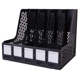 DELI Лоток вертикальный E9838black для бумаг 365x380x30мм черный