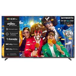 SKYWORTH Телевизор QLED 55" 55X85G Smart Magic Sound Karaoke TV Frameless черный/черный/4K Ultra HD/