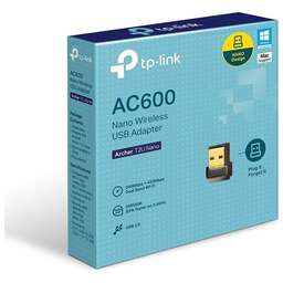 TP-LINK Сетевой адаптер Wi-Fi + Bluetooth Archer T2UB Nano AC600 USB 2.0 (ант.внутр.) 1ант