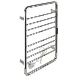 KRAFTTE - Полотенцесушитель электрический, с сенсорным управлением, с таймером до 24 часов, температура нагрева 35 - 70° С, лесенка с заоваленными углами, 10 перекладин, 530 х 840 х 95 мм, из нержавеющей стали, цвет ХРОМ. 44052