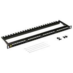 LANMASTER Патч-панель LAN-PPC24U6 19" 0.5U 24xRJ45 кат.6 UTP