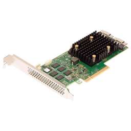 BROADCOM HBA-адаптер SAS 9500-16i SGL (05-50077-02 / 03-50077-02002) PCIe v4 x8 LP, Tri-Mode SAS/SATA/NVMe 12G HBA, 16port(2*int SFF8654), 3816 IOC, RTL {5} (007493)