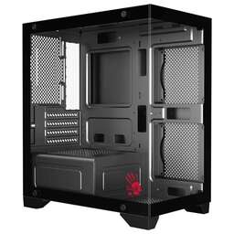 BLOODY Корпус BD-CC108 черный без БП mATX 9x120mm 2xUSB3.0 audio bott PSU
