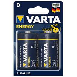 VARTA Батарея Energy LR20 BL2 Alkaline D (2шт) блистер