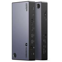 UGREEN Адаптер U709 (25085EU) Revodok Max 13-in-1 8K@30Hz & Thunderbolt 4 & HDMI & DP Dock Station. Цвет: серый