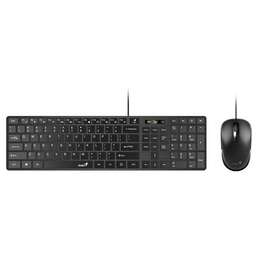 GENIUS Комплект кл-ра+мышь проводной SlimStar C126 black (31330007402)