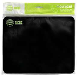 CACTUS Коврик для мыши Black черный 300x250x2мм (CS-MPC-P01M)