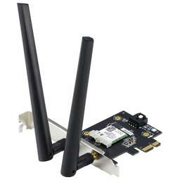 ASUS Сетевой адаптер Wi-Fi + Bluetooth PCE-AX1800 AX1800 PCI Express (ант.внеш.съем) 2ант