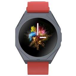 CANYON Умные часы Otto SW-86 /LTPS/IP68/280 мАч/25 спорт.режимов/пульсометр/акселерометр/уровень кислорода/артериальное давление/женский календарь/до 12 дней работы/красный (GO2CNSSW86RR)