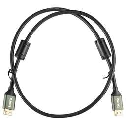 BURO Кабель аудио-видео HDMI (m) - HDMI (m) , ver 2.1, 1м, GOLD, ф/фильтр, черный [bhp-hdmi-2.1-1g]