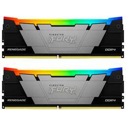 KINGSTON Память DDR4 2x32GB 3600MHz KF436C18RB2AK2/64 Fury Renegade RGB RTL Gaming PC4-28800 CL18 DIMM 288-pin 1.35В dual rank с радиатором Ret
