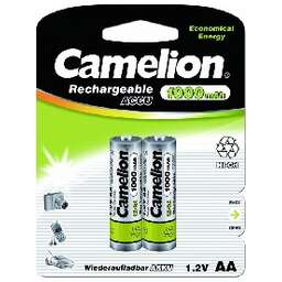 CAMELION (6181) AA-1000mAh Ni-Cd BL-2 (NC-AA1000BP2, аккумулятор,1.2В)