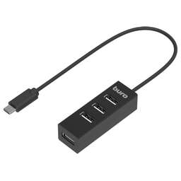 BURO Разветвитель USB-C BPH-C-1906 4порт. черный (BU-USBC-HUB-4U20)