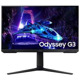 SAMSUNG Монитор 24" Odyssey G3 S24DG300EIXCI черный VA LED 16:9 HDMI матовая HAS Piv 250cd 178гр/178гр 1920x1080 180Hz FreeSync DP FHD 3.9кг