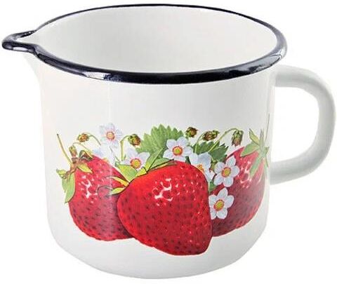 Кружка КМЗ 40104-072/4 эмал 1,0л с рис, с носиком