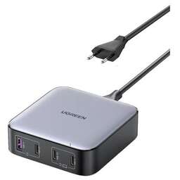 UGREEN Сетевое зарядное устройство CD328, USB-A, 3xUSB-C, 100Вт, 3A, серый [90928]