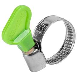 СИБРТЕХ Хомуты металлические элемент крепления с формой ключа 16-25 мм, 100 штук в упаковке 47548