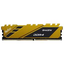 NETAC Оперативная память Shadow NTSDD4P26SP-08Y DDR4 - 1x 8ГБ 2666МГц, DIMM, Yellow, Ret