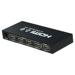 PREMIER Сплиттер аудио-видео 5-872-4V2 HDMI (f)/4xHDMI (f) черный